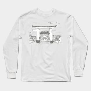 Tori Gate Sketch, Japan Long Sleeve T-Shirt